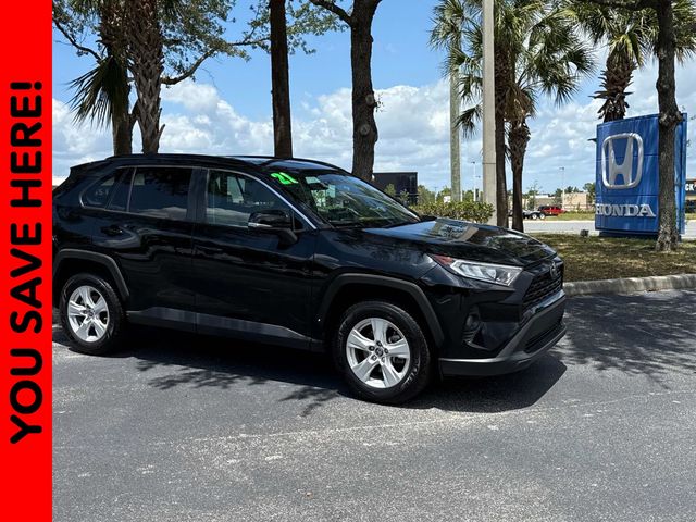 Midnight Black Metallic 2021 Toyota RAV4 XLE FWD SUV / Crossover Front-Wheel Drive 8-Speed Automatic