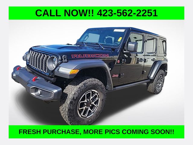 Black Clearcoat 2025 Jeep Wrangler Rubicon 4-Door 4WD SUV / Crossover Four-Wheel Drive 8-Speed Automatic