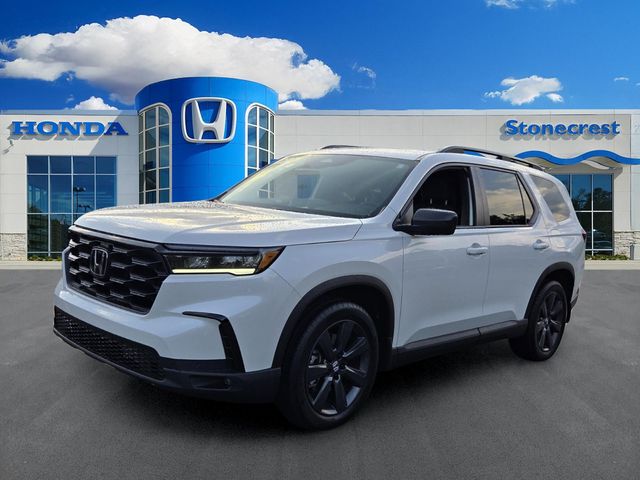 Gray (Platinum) 2025 Honda Pilot Sport AWD SUV / Crossover All-Wheel Drive Automatic