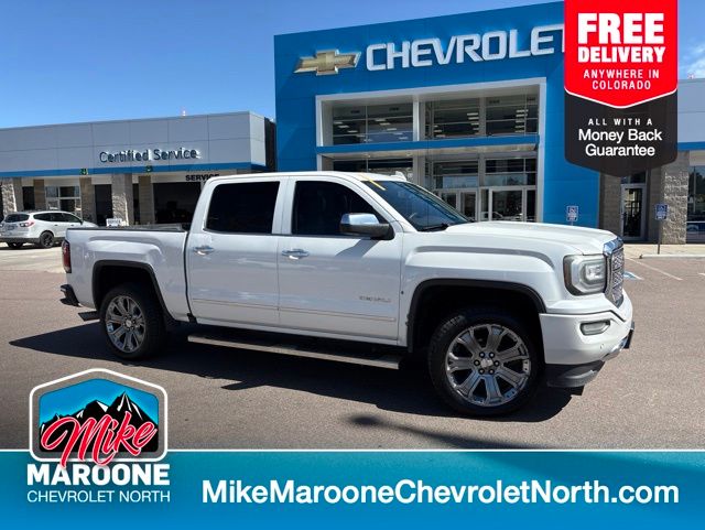 White Frost Tricoat 2016 GMC Sierra 1500 Pickup Truck Four-Wheel Drive 8-Speed Automatic Overdrive