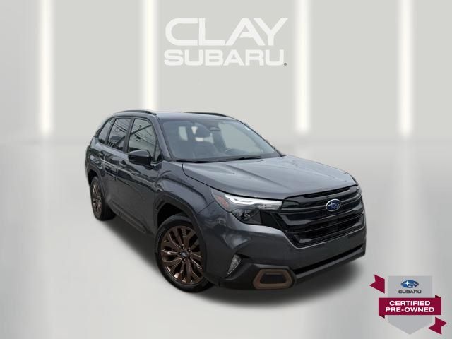 Magnetite Gray Metallic 2025 Subaru Forester SUV / Crossover All-Wheel Drive Continuously Variable Transmission