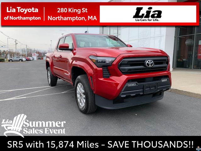 Supersonic Red 2025 Toyota Tacoma SR5 Double Cab 4WD Pickup Truck Four-Wheel Drive 8-Speed Automatic