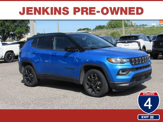 Hydro Blue Pearlcoat 2024 Jeep Compass SUV / Crossover Four-Wheel Drive 8-Speed Automatic