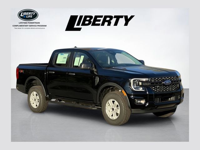 Shadow Black 2026 Ford Ranger XL SuperCrew 4WD Pickup Truck Four-Wheel Drive Automatic