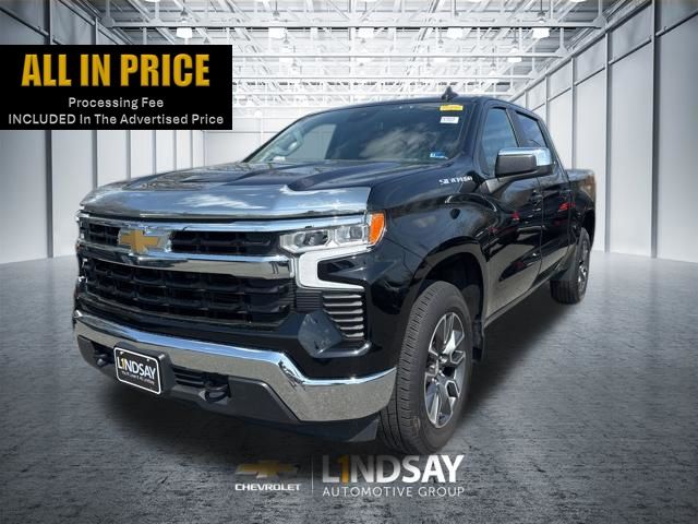 Black 2023 Chevrolet Silverado 1500 LT Crew Cab 4WD Pickup Truck Four-Wheel Drive 8-Speed Automatic