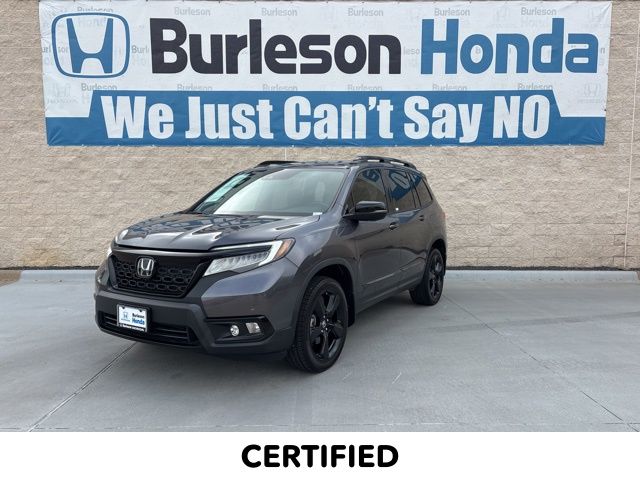 Gray (Modern Steel Metallic) 2019 Honda Passport Elite AWD SUV / Crossover All-Wheel Drive 9-Speed Automatic
