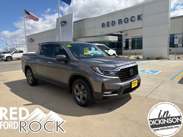 Black 2022 Honda Ridgeline RTL-E AWD Pickup Truck All-Wheel Drive 9-Speed Automatic