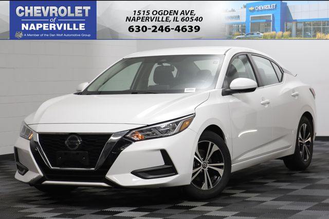 White (Fresh Powder) 2021 Nissan Sentra Sedan Front-Wheel Drive Continuously Variable Transmission