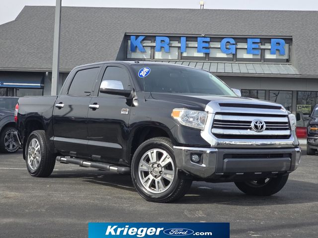 Midnight Black Metallic 2016 Toyota Tundra 1794 CrewMax 5.7L FFV 4WD Pickup Truck Four-Wheel Drive 6-Speed Automatic Overdrive