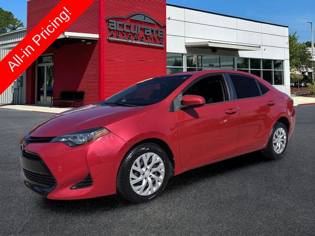 Barcelona Red Metallic 2018 Toyota Corolla Sedan Front-Wheel Drive Continuously Variable Transmission