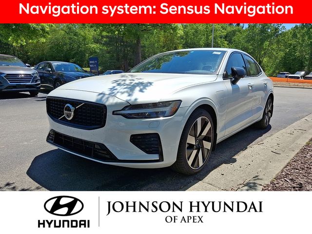 Crystal White Pearl 2025 Volvo S60 Recharge T8 Ultra eAWD Sedan All-Wheel Drive Automatic