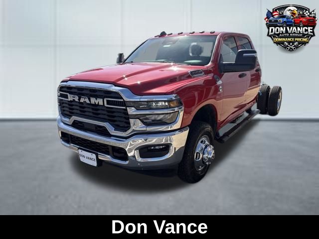 Flame Red Clearcoat 2026 RAM 3500 Chassis Tradesman Crew Cab LB DRW 4WD Pickup Truck Four-Wheel Drive 8-Speed Automatic