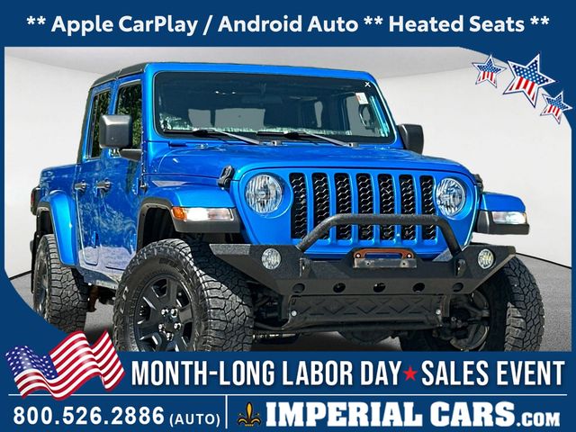 Hydro Blue Pearlcoat 2021 Jeep Gladiator Pickup Truck Four-Wheel Drive 8-Speed Automatic