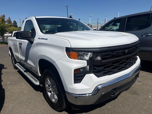 Summit White 2025 Chevrolet Silverado 1500 Pickup Truck 4X2 Automatic