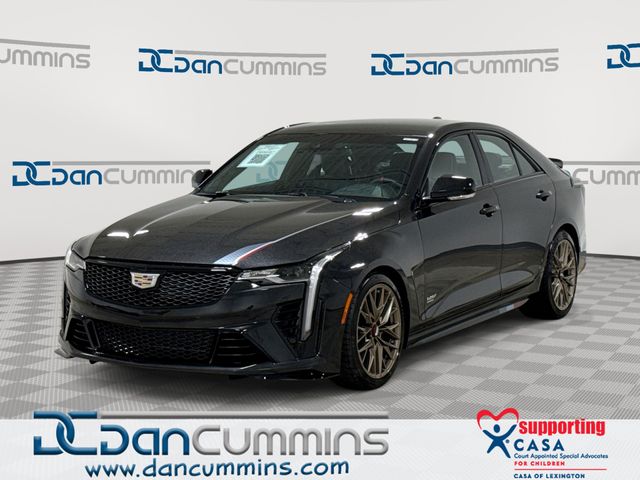 Black Diamond Tricoat 2024 Cadillac CT4-V Blackwing Sedan Rear-Wheel Drive 6-Speed Manual