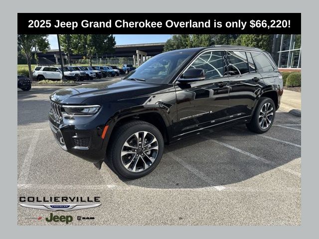 Diamond Black Crystal Pearlcoat 2025 Jeep Grand Cherokee SUV / Crossover Four-Wheel Drive 8-Speed Automatic