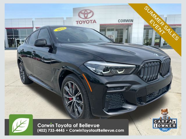 Black Sapphire Metallic 2022 BMW X6 SUV / Crossover All-Wheel Drive 8-Speed Automatic