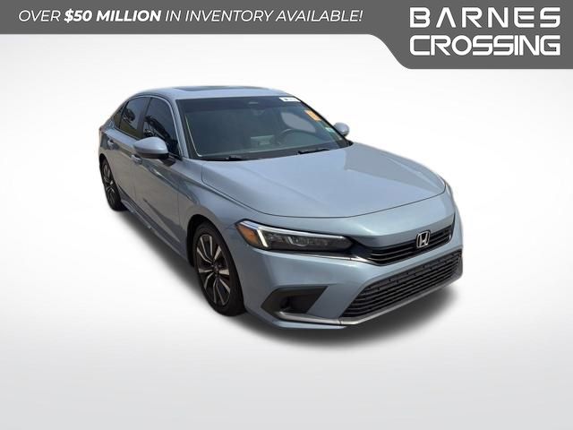 Blue 2023 Honda Civic EX FWD Sedan Front-Wheel Drive Continuously Variable Transmission