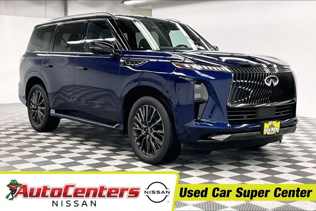 Grand Blue/Black Obsidian 2025 INFINITI QX80 SUV / Crossover All-Wheel Drive 9-Speed Automatic
