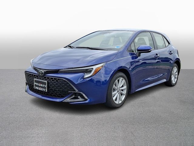 Blue 2025 Toyota Corolla Hatchback SE FWD Hatchback Front-Wheel Drive Continuously Variable Transmission
