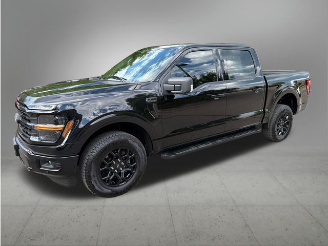 Black 2024 Ford F-150 Pickup Truck Four-Wheel Drive Automatic