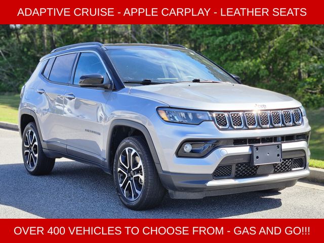 Silver 2024 Jeep Compass Limited 4WD SUV / Crossover Four-Wheel Drive 8-Speed Automatic