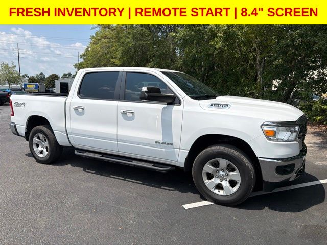 Bright White Clearcoat 2020 RAM 1500 Pickup Truck Four-Wheel Drive 8-Speed Automatic