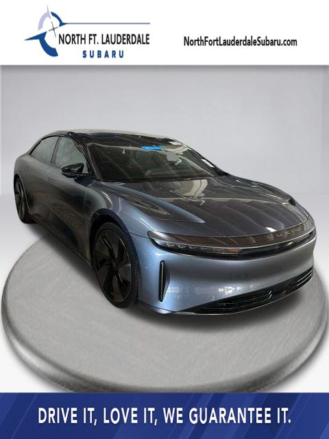 Quantum Gray Metallic 2024 Lucid Air Touring AWD Sedan All-Wheel Drive 1-Speed Automatic