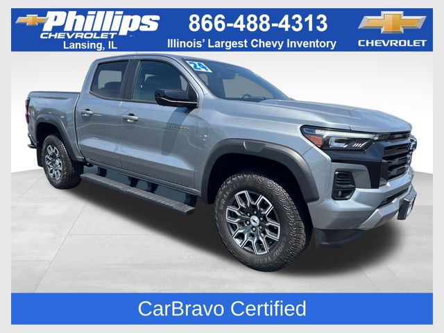 Sterling Gray Metallic 2024 Chevrolet Colorado Z71 Crew Cab 4WD Pickup Truck Four-Wheel Drive 8-Speed Automatic