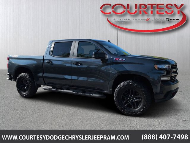 Shadow Gray Metallic 2019 Chevrolet Silverado 1500 LT Trail Boss Crew Cab 4WD Pickup Truck Four-Wheel Drive 8-Speed Automatic