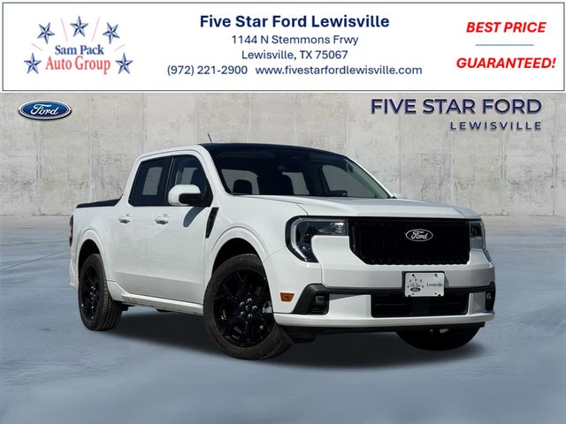 Oxford White 2025 Ford Maverick Lobo SuperCrew AWD Pickup Truck All-Wheel Drive 7-Speed Automatic