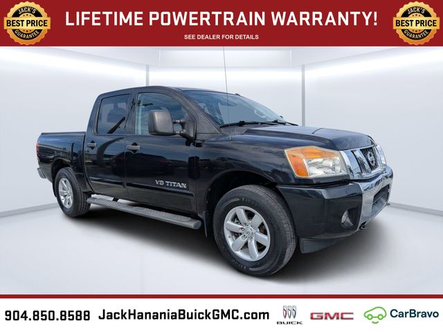 Galaxy Black Metallic 2014 Nissan Titan Pickup Truck 4X2 5-Speed Automatic