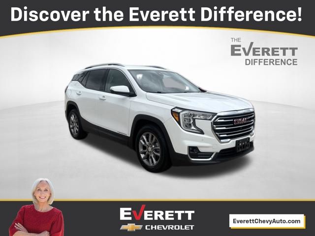Summit White 2022 GMC Terrain SLT FWD SUV / Crossover Front-Wheel Drive Automatic