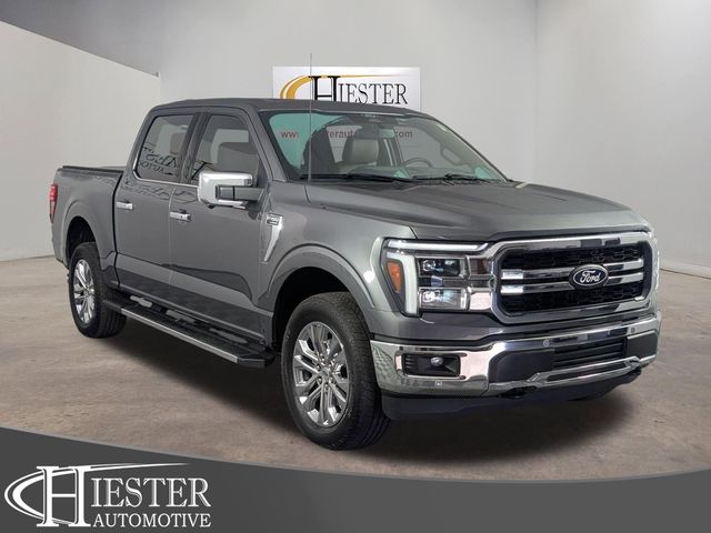 Gray Metallic 2025 Ford F-150 Lariat SuperCrew 4WD Pickup Truck Four-Wheel Drive Automatic