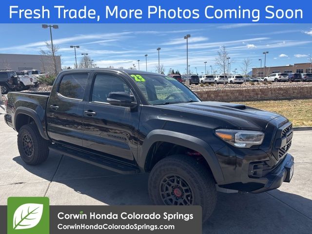 Black 2023 Toyota Tacoma TRD Pro Double Cab 4WD Pickup Truck Four-Wheel Drive 6-Speed Automatic