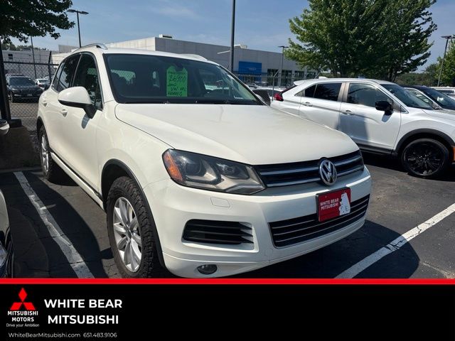 Pure White 2012 Volkswagen Touareg SUV / Crossover All-Wheel Drive 8-Speed Automatic