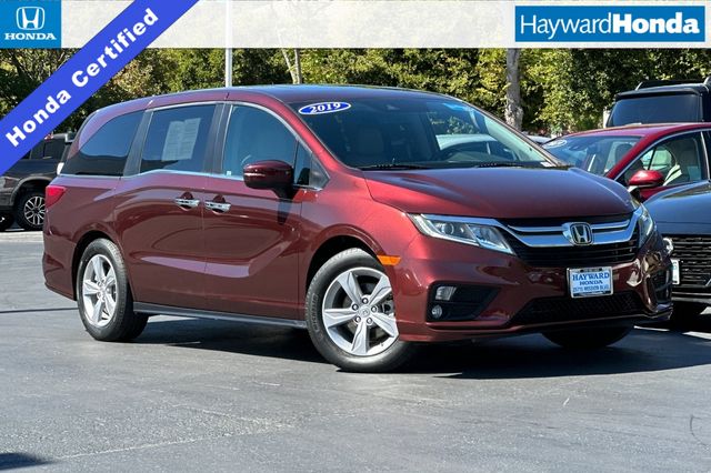 Red (Deep Scarlet Pearl) 2019 Honda Odyssey EX-L FWD Minivan Front-Wheel Drive 9-Speed Automatic