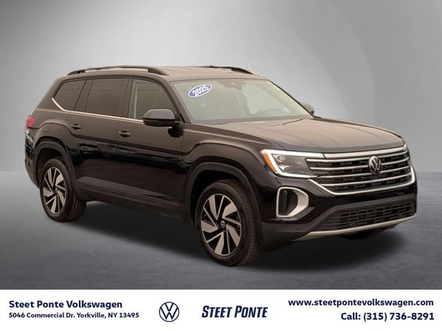 Deep Black Pearl 2025 Volkswagen Atlas SUV / Crossover All-Wheel Drive 8-Speed Automatic