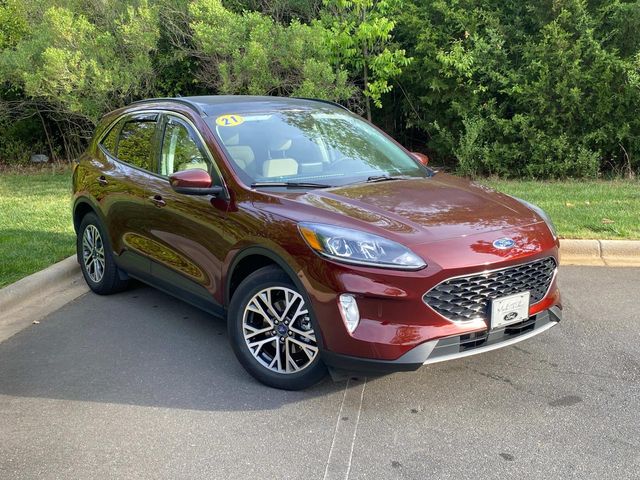 Red (Bronze Fire Metallic) 2021 Ford Escape Hybrid SEL FWD SUV / Crossover Front-Wheel Drive Continuously Variable Transmission