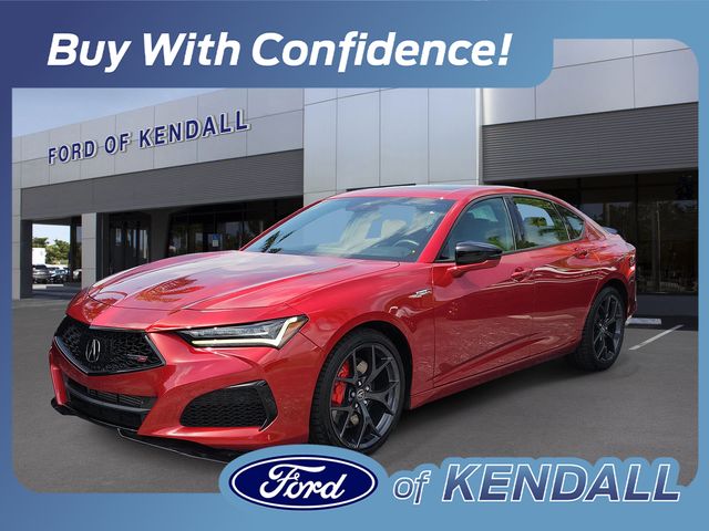 Performance Red Pearl 2023 Acura TLX Sedan All-Wheel Drive Automatic