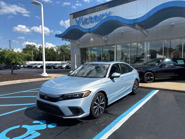 Morning Mist Metallic 2023 Honda Civic Sedan Front-Wheel Drive Continuously Variable Transmission