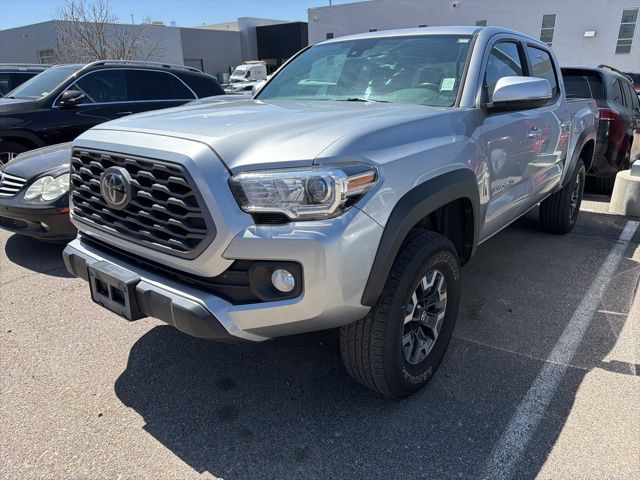 Silver 2023 Toyota Tacoma TRD Off Road Double Cab 4WD Pickup Truck Four-Wheel Drive 6-Speed Automatic
