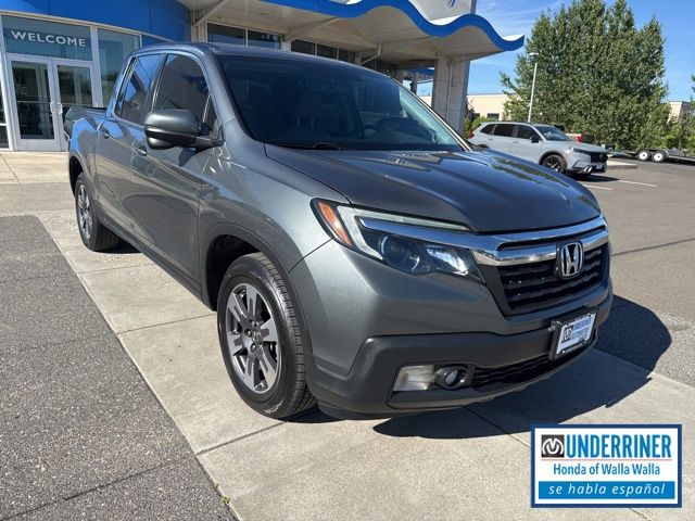 Gray 2019 Honda Ridgeline RTL-T FWD Pickup Truck Front-Wheel Drive 6-Speed Automatic