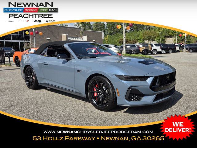 Vapor Blue 2024 Ford Mustang Convertible Rear-Wheel Drive Automatic