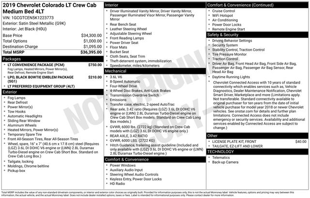 Used 2019 Chevrolet Colorado Truck