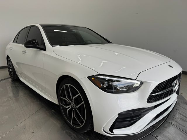 Polar White 2023 Mercedes-Benz C-Class C 300 RWD Sedan Rear-Wheel Drive 9-Speed Automatic