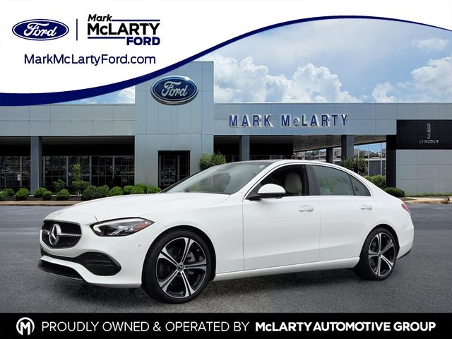 Polar White 2025 Mercedes-Benz C-Class Sedan All-Wheel Drive 9-Speed Automatic
