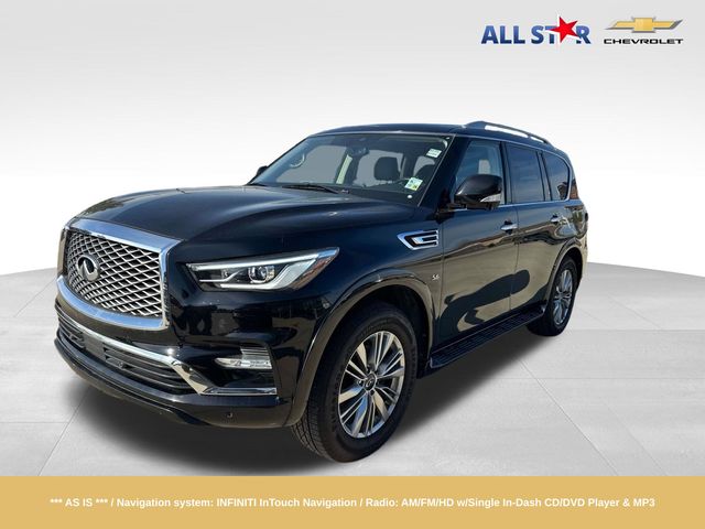 Black Obsidian 2019 INFINITI QX80 Luxe 4WD SUV / Crossover All-Wheel Drive 7-Speed Automatic