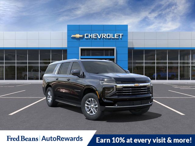 Black 2025 Chevrolet Suburban LT 4WD SUV / Crossover Four-Wheel Drive