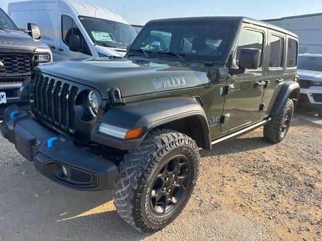 Green Clearcoat 2023 Jeep Wrangler 4xe SUV / Crossover Four-Wheel Drive 8-Speed Automatic